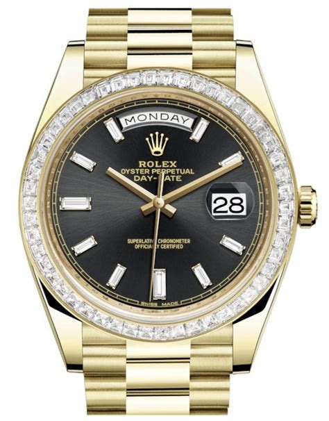 black and gold rolex replica|rolex knockoff watches day date.